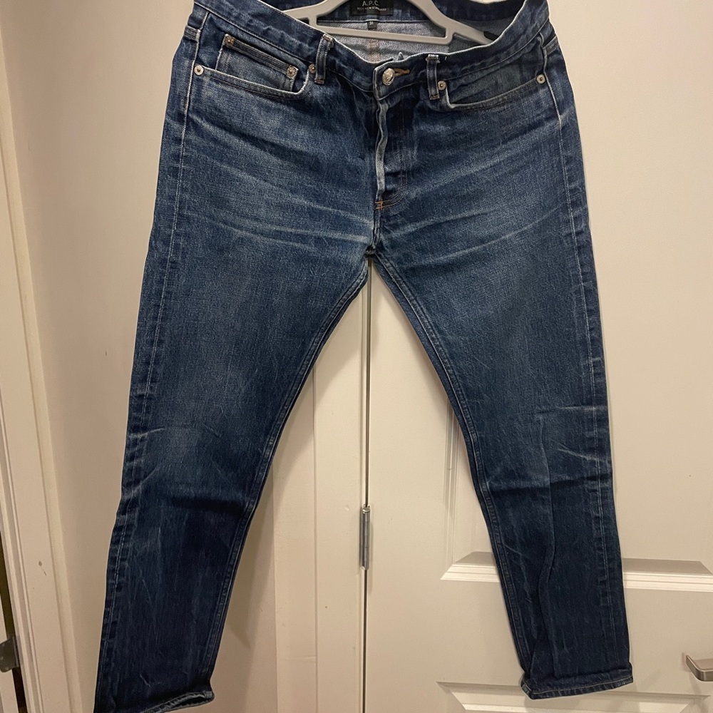 A.P.C. Indigo Straight Leg Jeans